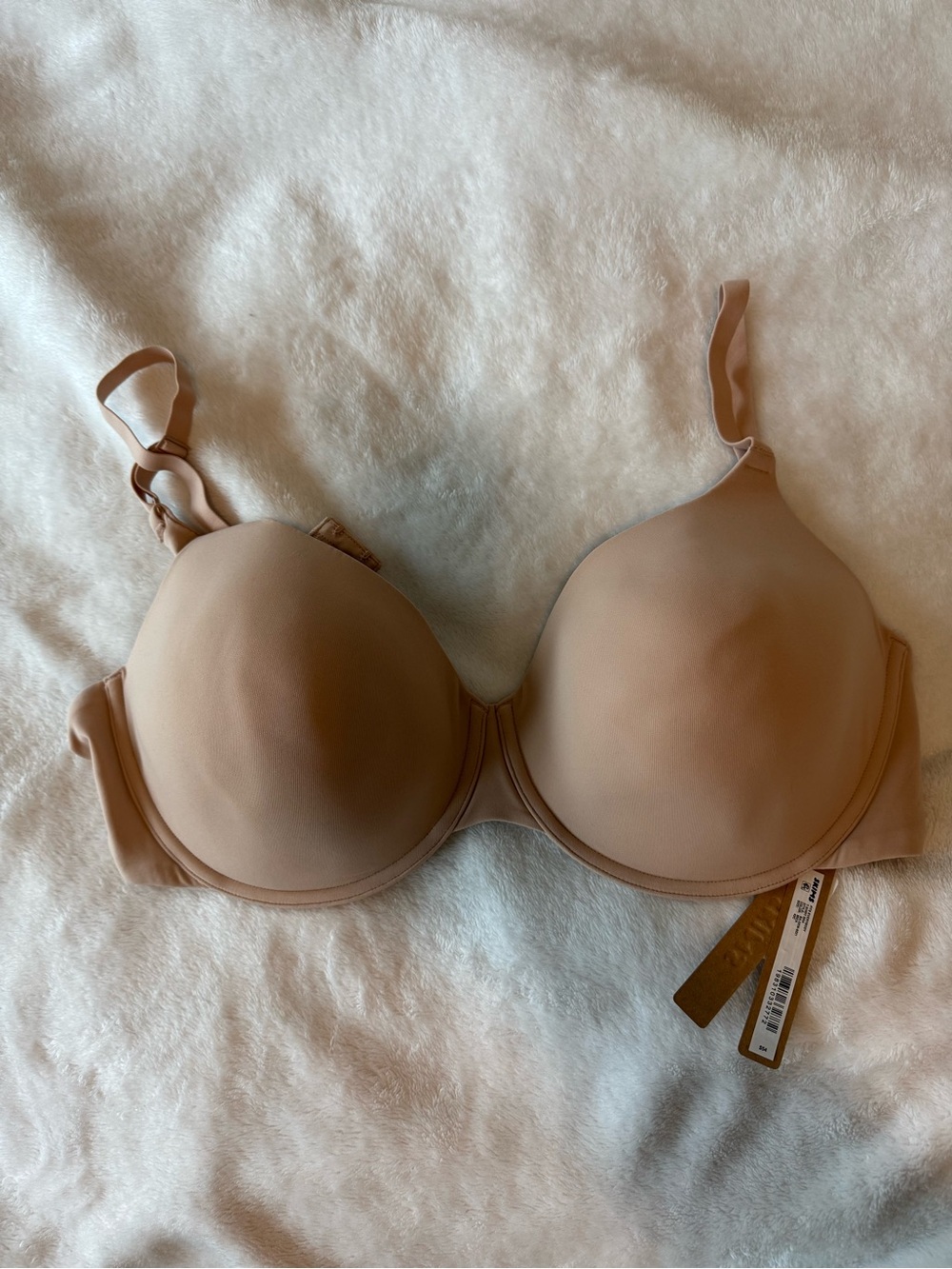 NWT SKIMS Fits Everybody T-Shirt Bra in Mica 42C